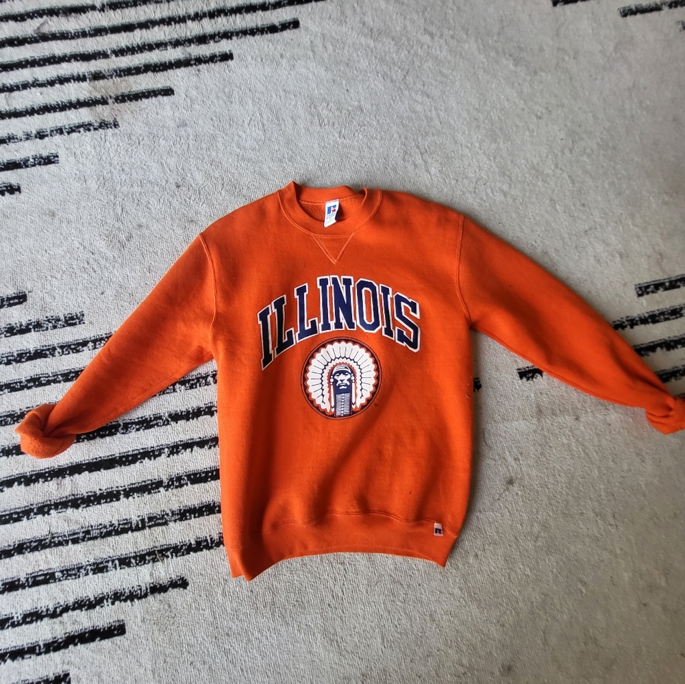 Rare vintage chiefs hesd Illini sweater
